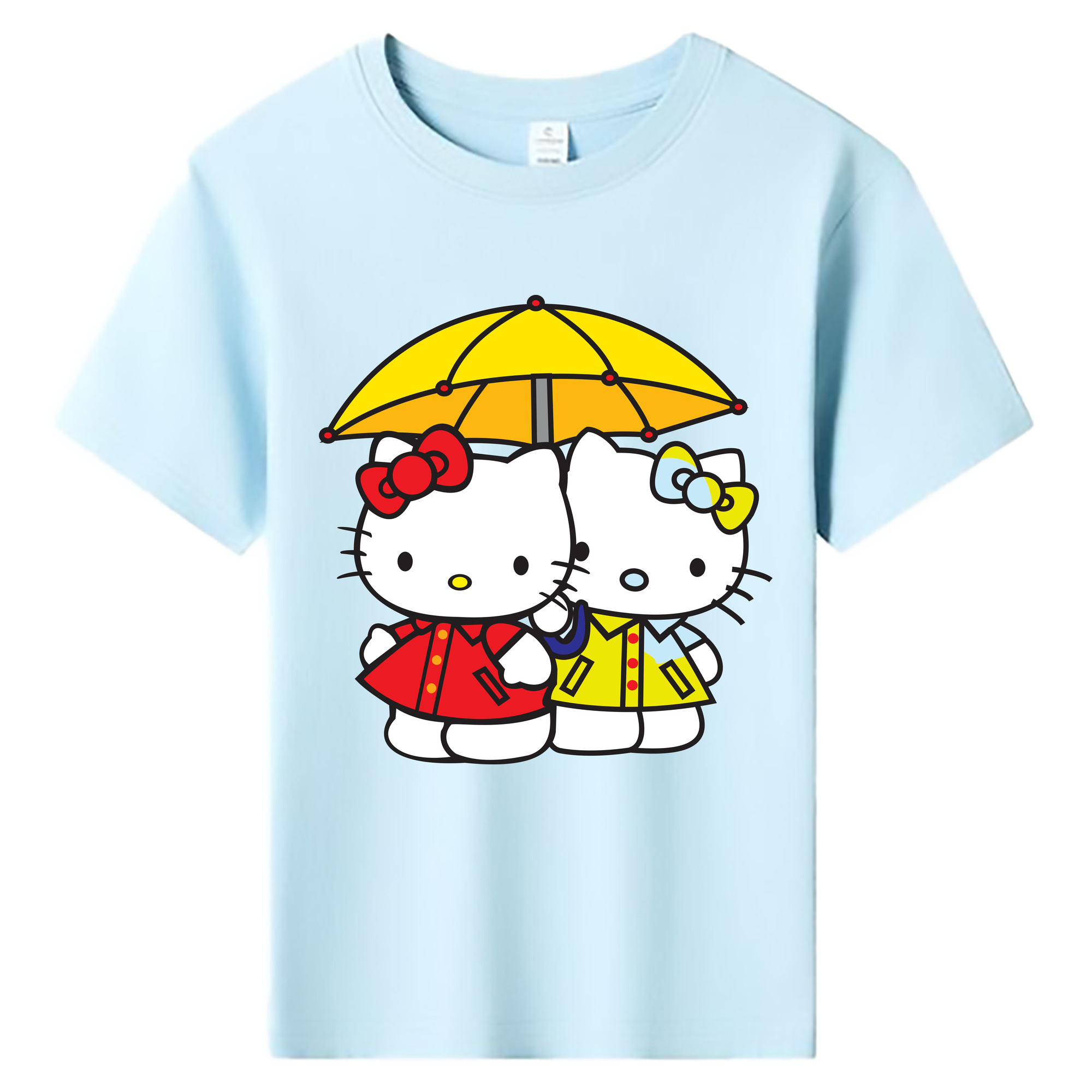 （画像用） Hello Kitty ハローキティ 綿100％キッズTシャツ（フロントプリント）